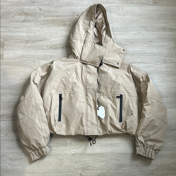 Zara Beige Puffer Jacket - Picture 1 of 3
